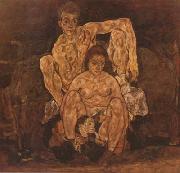 Egon Schiele The Family (mk20) oil on canvas